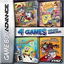 GBA: NICKELODEON 4 GAMES IN 1 PACK - SPONGEBOB SQUAREPANTS SUPERSPONGE / NICKTOONS - FREEZE FRAME FRENZY / FAIRLY ODD PARENTS - SHADOW SHOWDOWN / ROCKET POWER - ZERO GRAVITY ZONE (GAME)